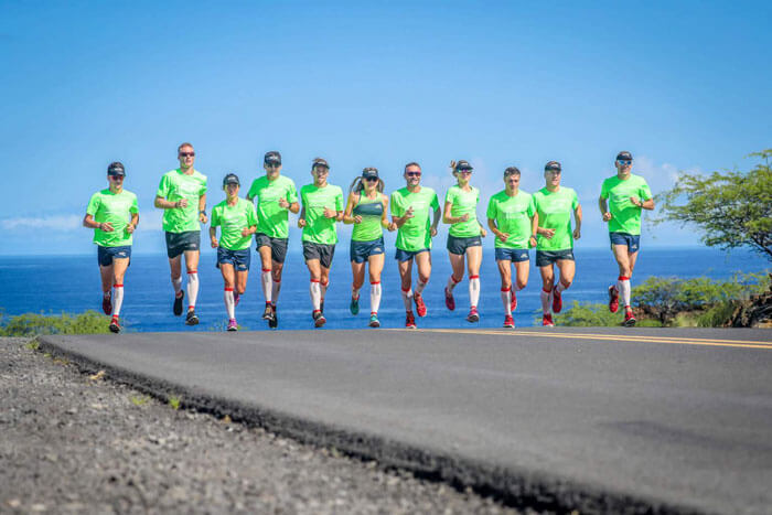Team Argon18 France Kona 2018 course à pieds Team Argon 18 France triathlon Hawai Kona 2018