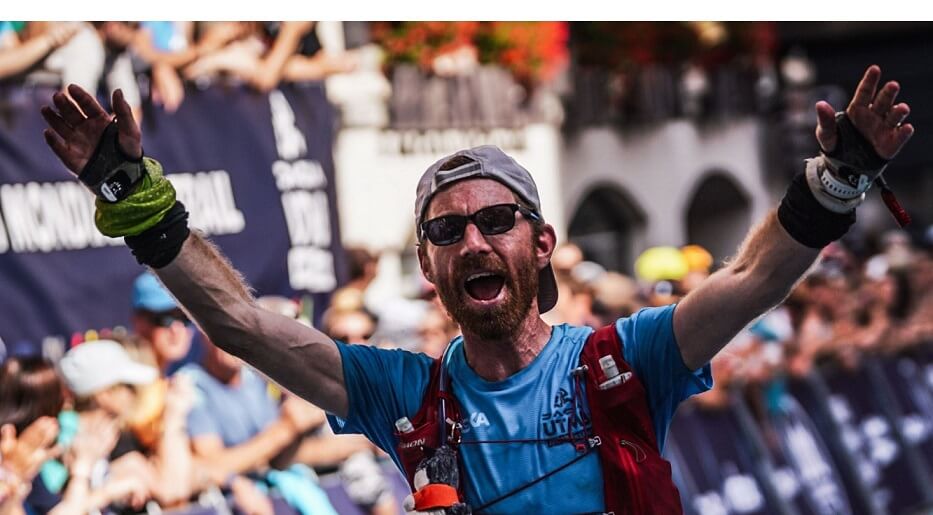 arrivée matthieu wiart utmb 2023 émotions arrivée matthieu wiart utmb 2023 émotions